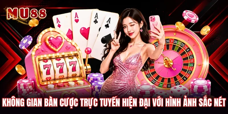 Không gian bàn cược trực tuyến hiện đại với hình ảnh sắc nét